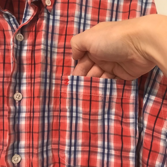 🔸5/30$!! IZOD Button Down Plaid Shirt - Picture 5 of 10